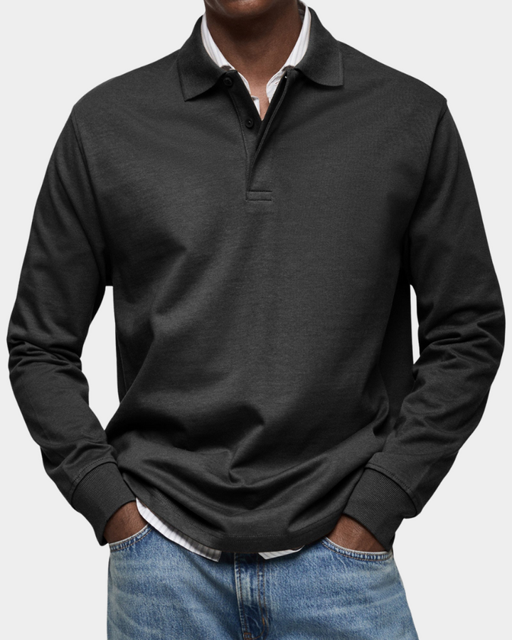 Roger | Classic Long Sleeve Polo Shirt