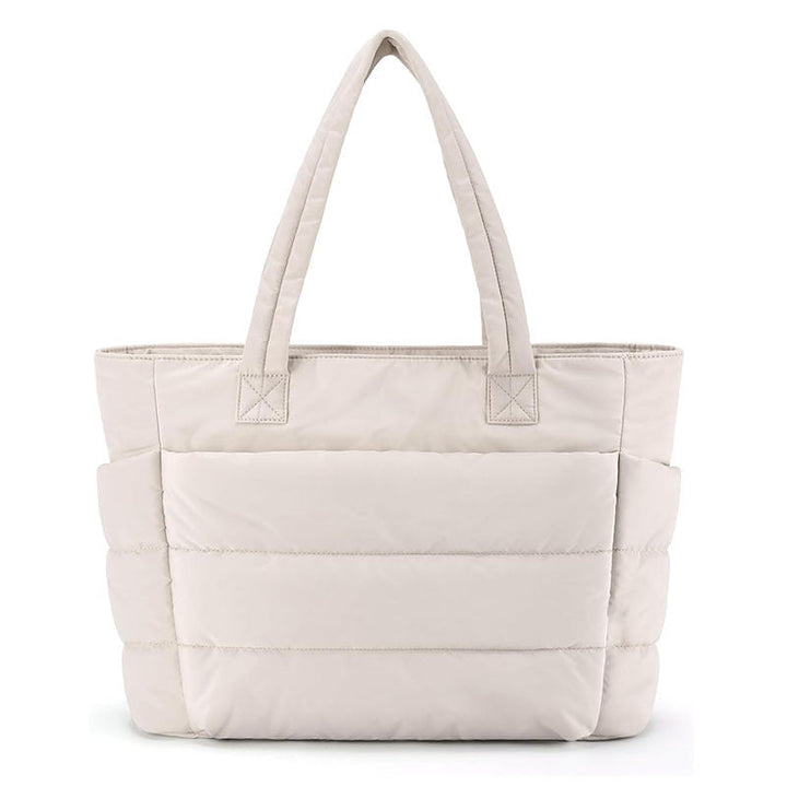 NADINE™ - Puffy Bubble Tote Bag for Women Quilted Laptop Shoulder Handbag